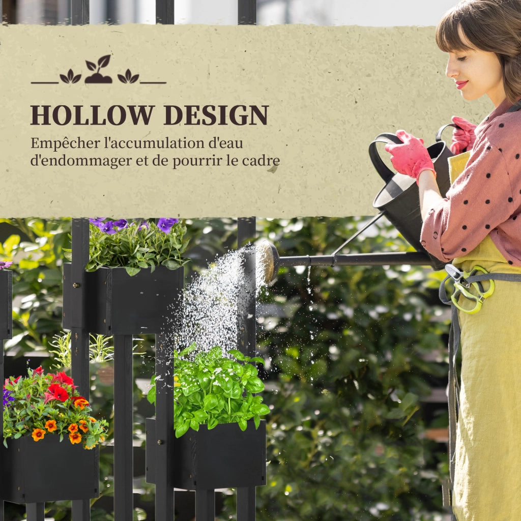 Giardino in legno con griglia per piante ¨C zephmum ¨C 90x45x170 cm