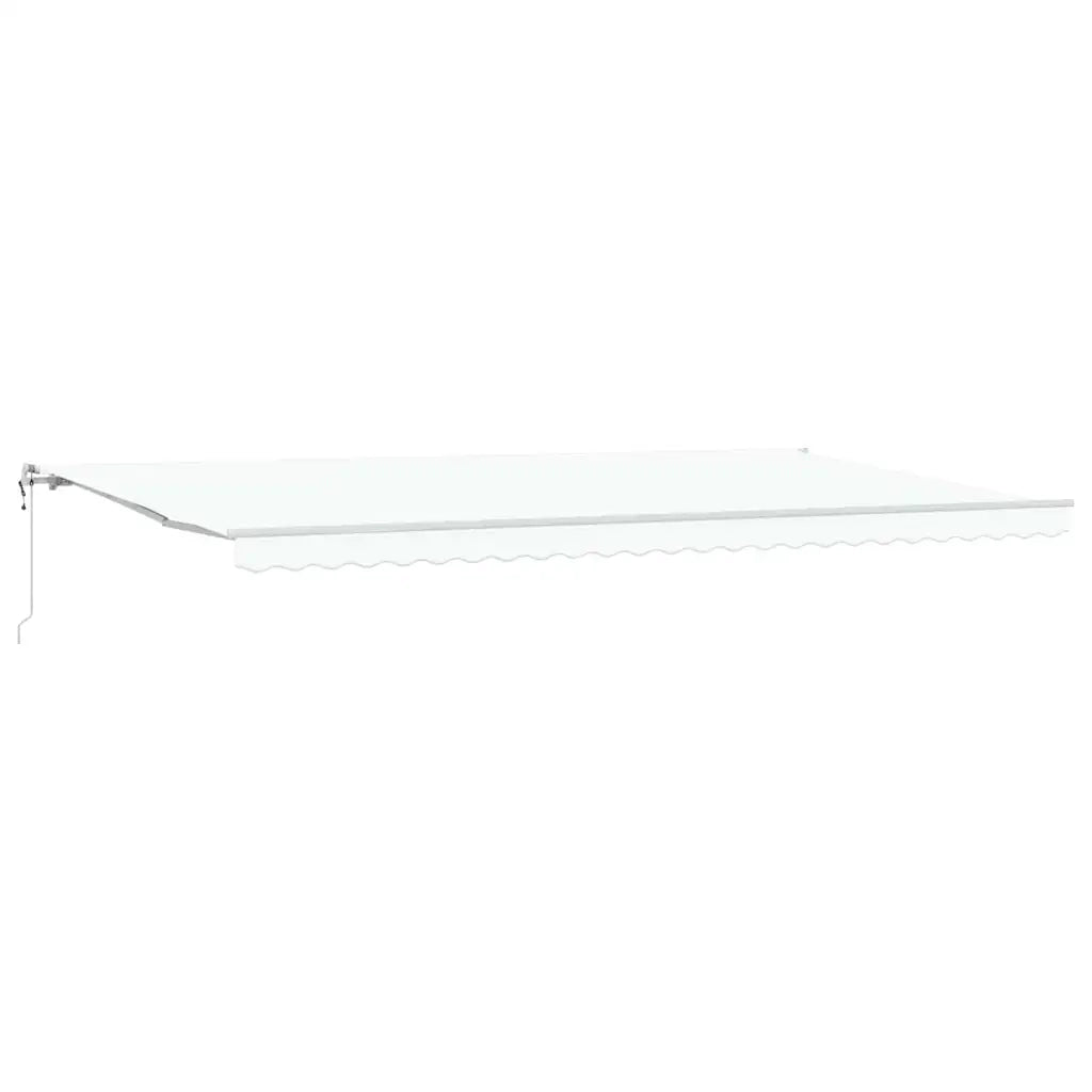 Tenda Retrattile Bianco 600 × 350 cm Tessuto e acciaio 3331759