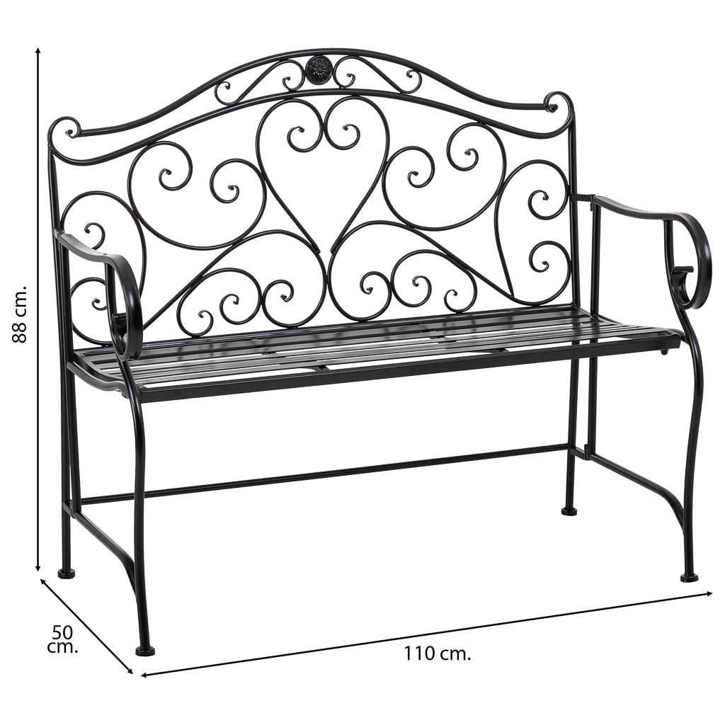Banco da forgiatura nero 110x50x88h