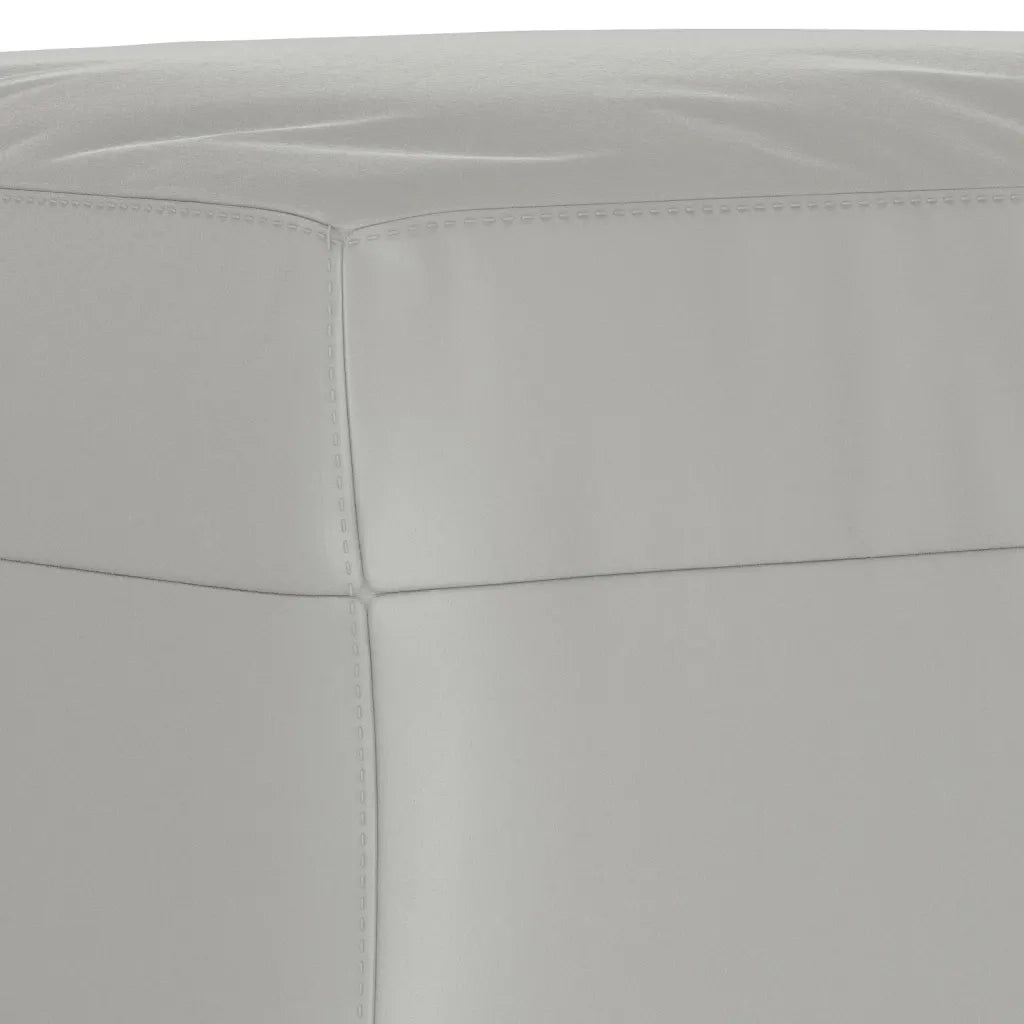 Poggiapiedi Grigio Chiaro 70x55x41 cm in Tessuto Microfibra cod mxl 64167