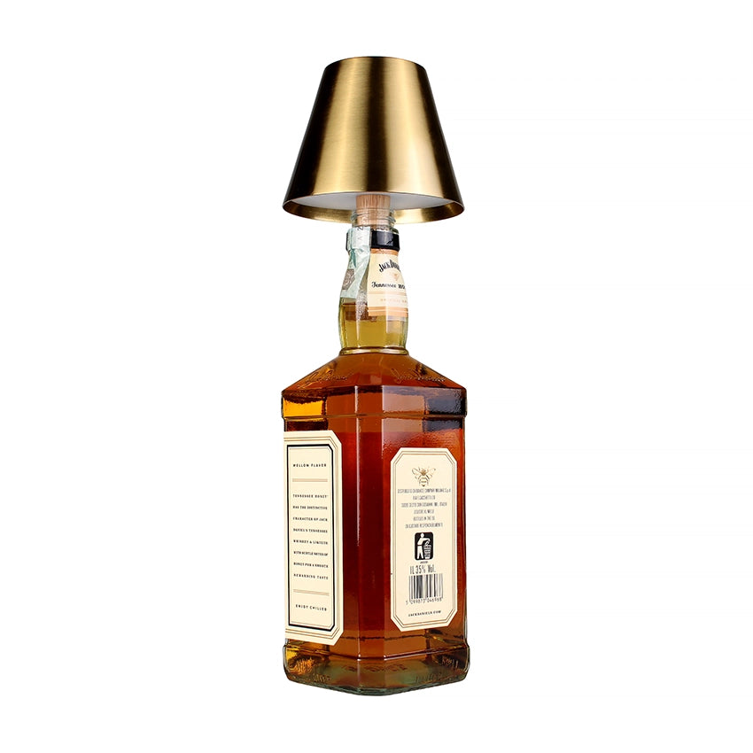 INNOVATIVA LAMPADA LED DA TAVOLO PORTATILE CON TAPPO PER BOTTIGLIA E CONTROLLO TOUCH - ILLUMINAZIONE VERSATILE CON TEMPERATURA COLORE REGOLABILE
