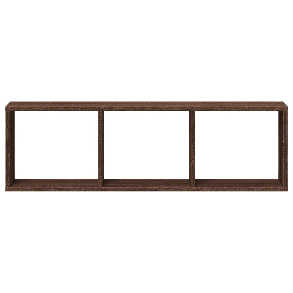 Mobile a Parete 100x16x30cm Rovere Marrone in Legno Multistrato 854874