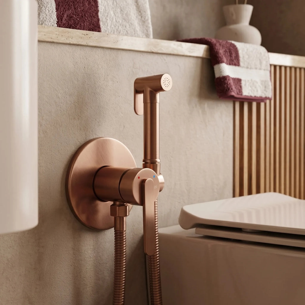 Rubinetto Bidet Rea Ontario Brush Copper