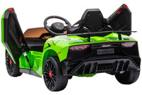 Macchina Elettrica per Bambini 12V con Licenza Lamborghini Aventador Verde