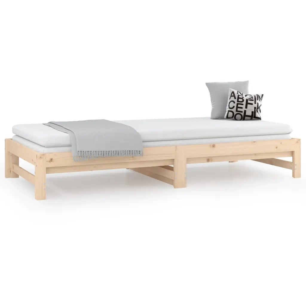 Dormeuse Estraibile 2x(90x200) cm Legno Massello di Pino cod mxl 63101