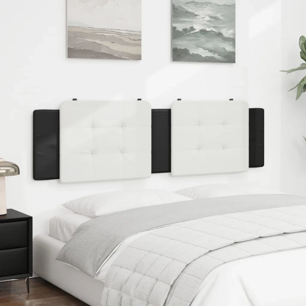 Cuscino Testiera Zadar Bianco e Nero 180 cm in Similpelle CFW3530959