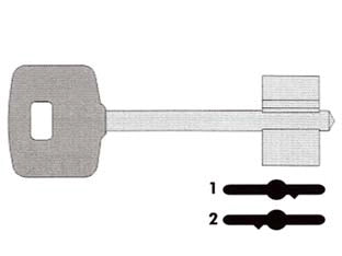 CHIAVI DOPPIA MAPPA 00101- - 00101002 SX (tipo silca CSCP) - 5 pezzi CISA