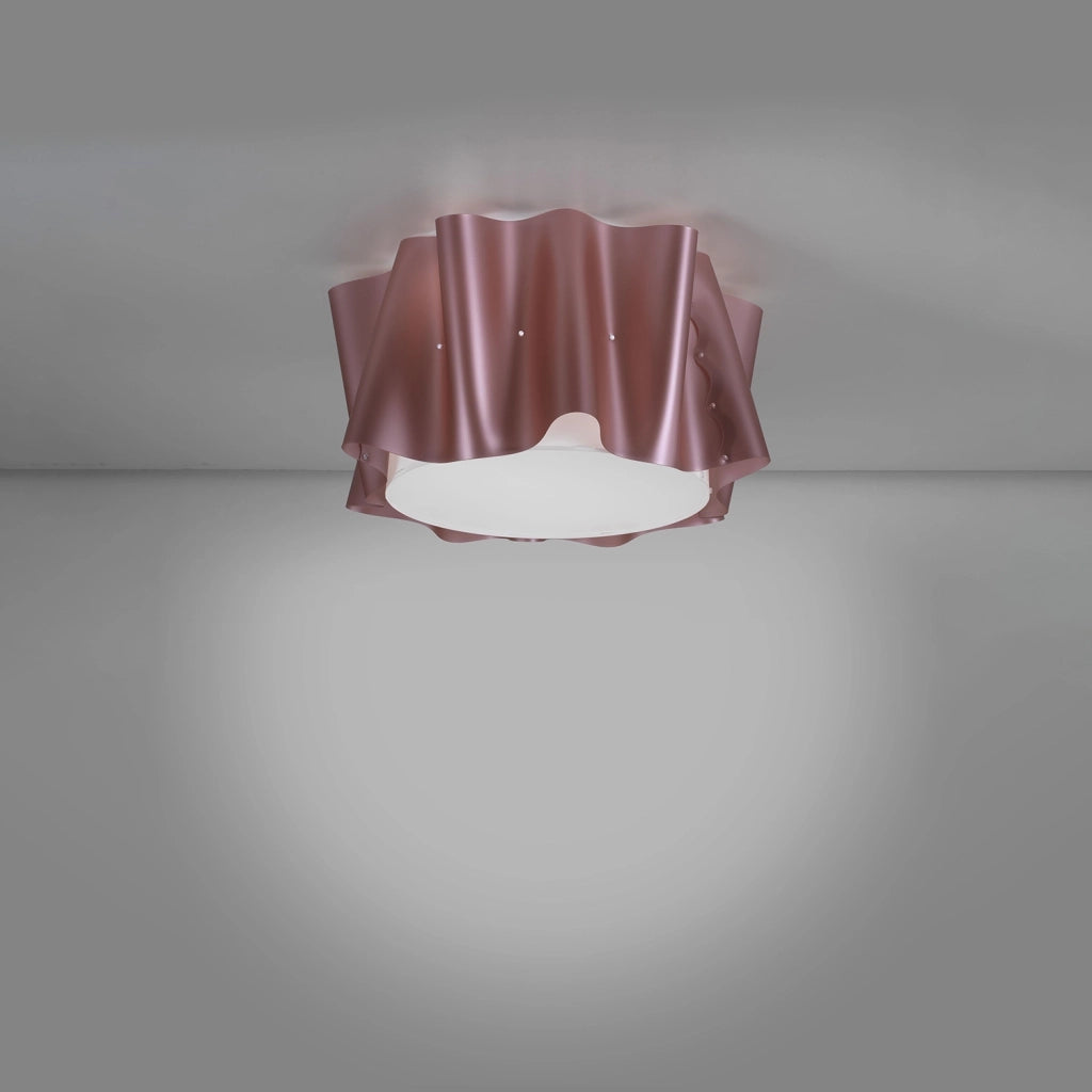 Plafoniera Moderna Folio Polilux ® Pink Metal 1 Luce E27