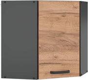 Mobile angolare da cucina R-Line, Quercia dorata, 57 cm, per la libera combinazione all'interno di sistemi cucina modulari