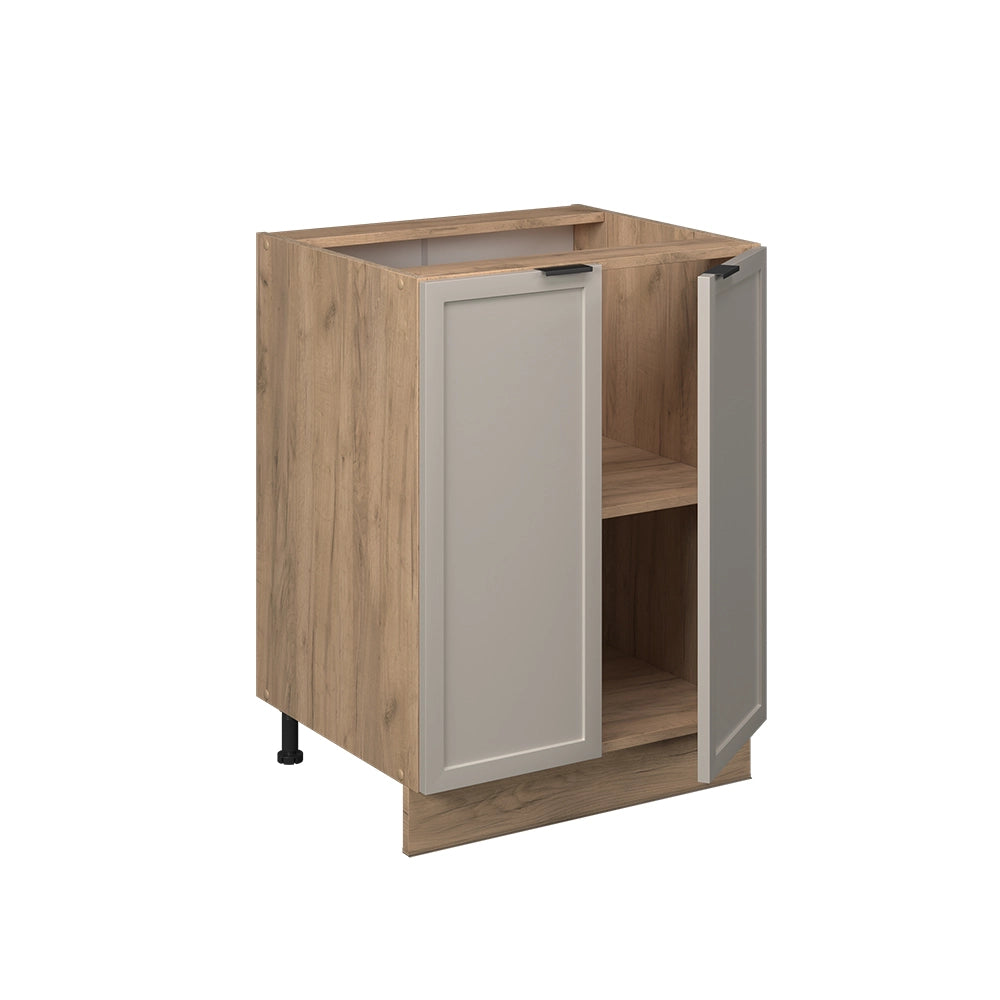 Vicco Mobile da cucina GrigioBeige 60 cm , PL Marmo