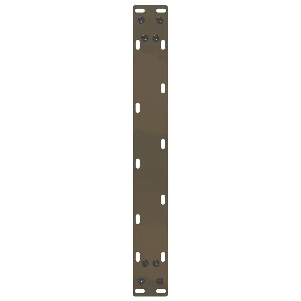 Gambe per Tavolino da Caffè a Forma di U 2 pz Acciaio Naturale 50x(30-31) cm Acciaio 4013139