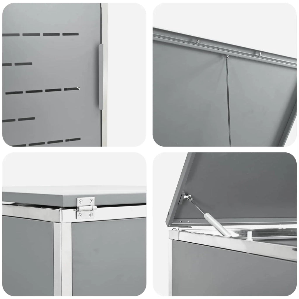 Stoccaggio contenitore a ruote Grigio 77,5 x 69 x 112,5 cm 42028998
