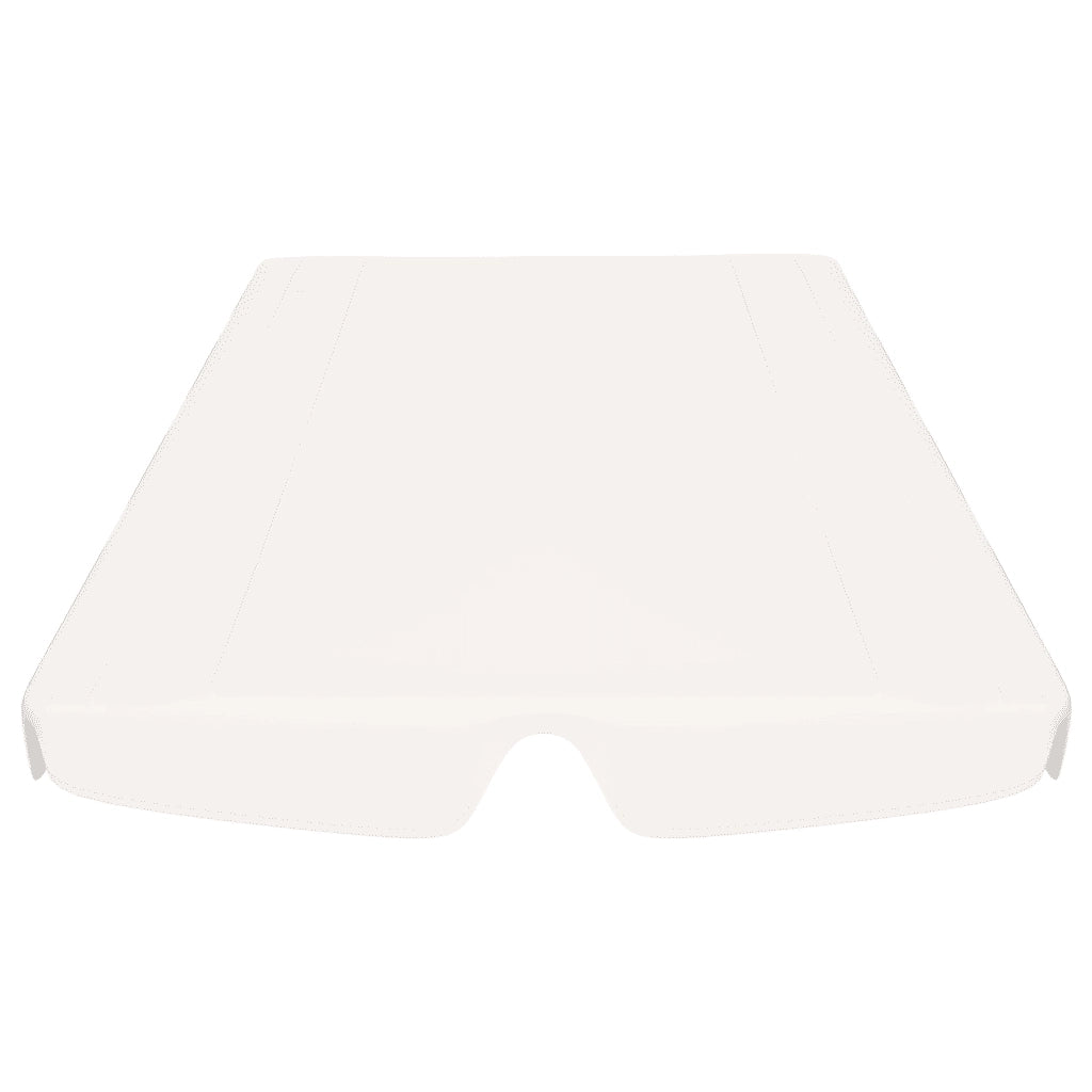 Baldacchino per Dondolo Giardino Bianco 150/130x105/70 cm 312109