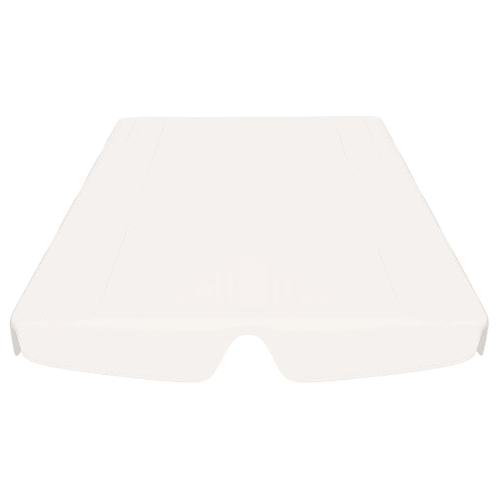Baldacchino per Dondolo Giardino Bianco 150/130x105/70 cm 312109