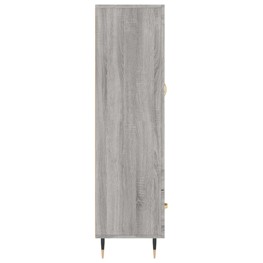 Credenza Grigio Sonoma 69,5x31x115 cm in Legno Multistrato 828282