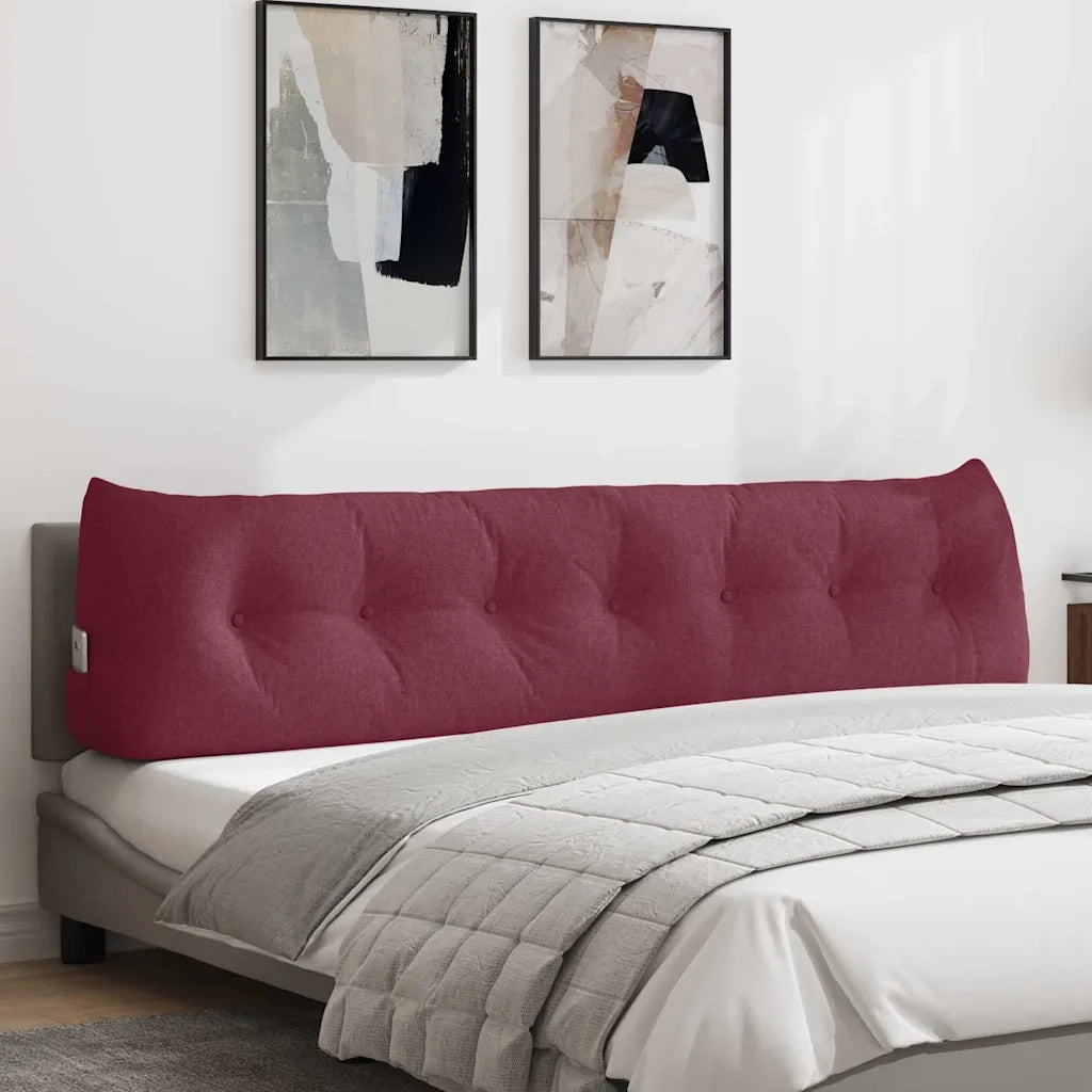 Cuscino per Schiena Rosso Vino 200 x 24 x 50 cm Tessuto 42014589