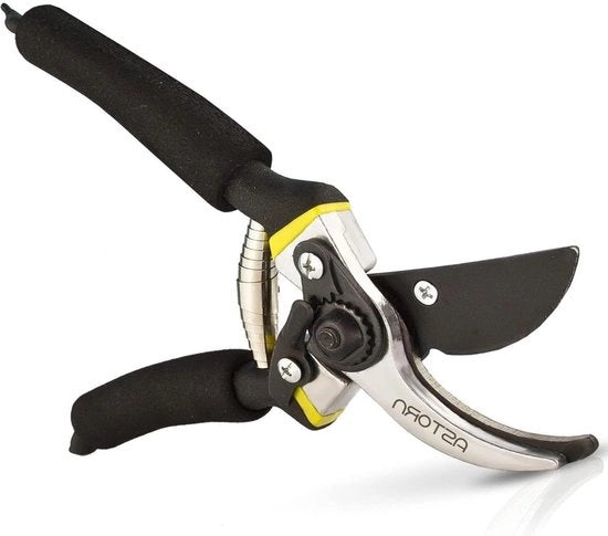 Serra per giardino - tagliaerba premium in acciaio di alta qualità a carbonio con impugnatura soft-grip