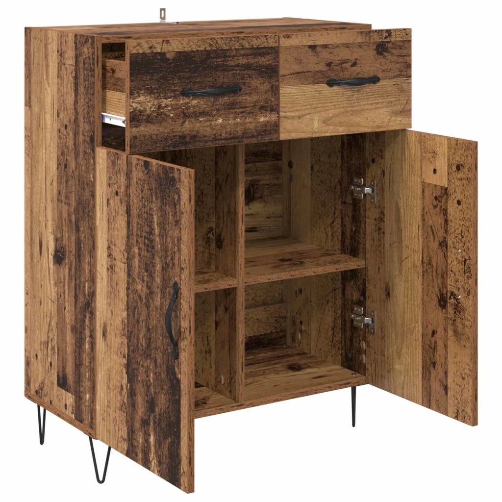 Credenza | Madia | Buffet da pranzo | Armadio da pranzo Legno vecchio 69,5 x 34 x 90 cm Legno multistrato