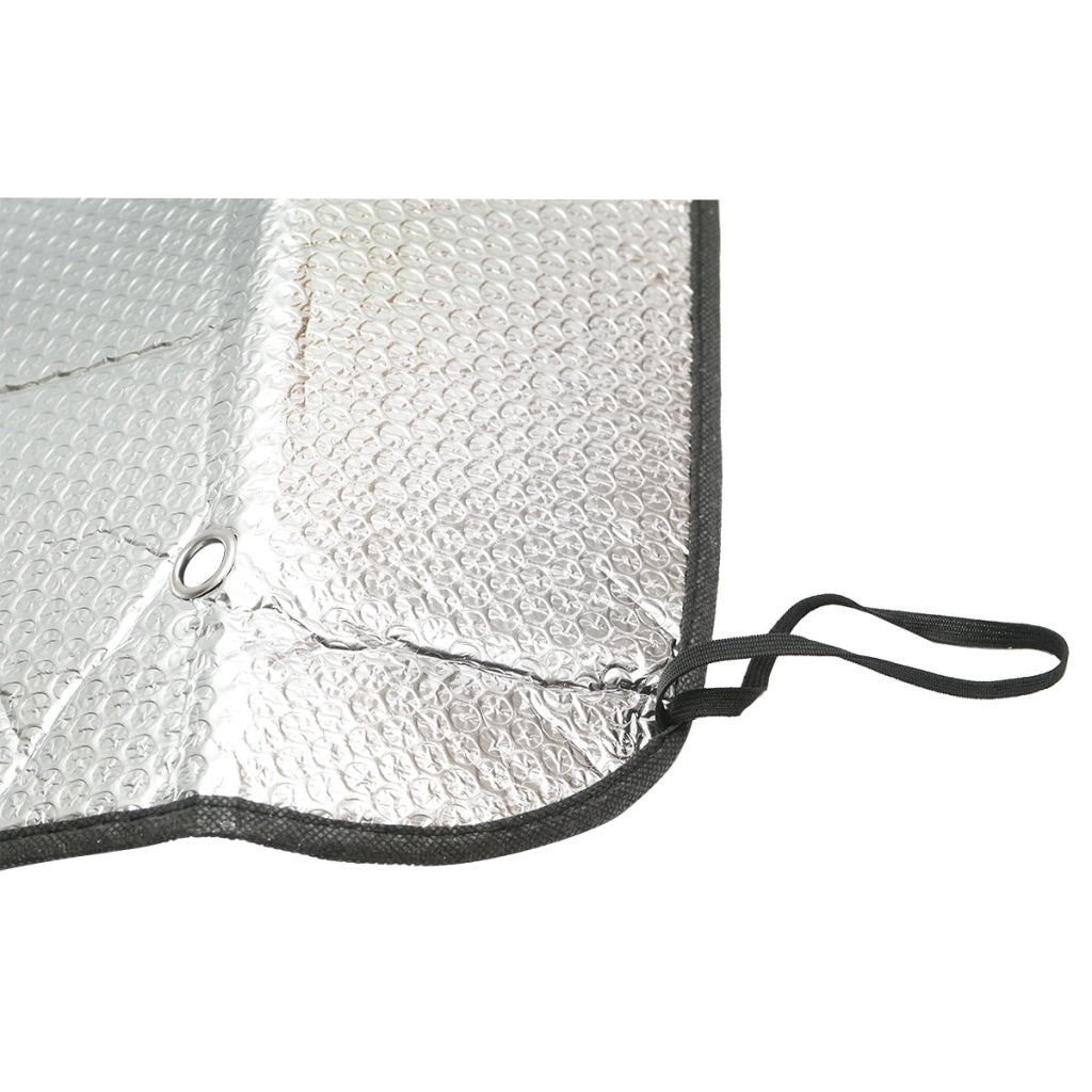 Parasole per parabrezza auto 130x60 cm in foglio di alluminio con ventose di fissaggio Breckner Germany