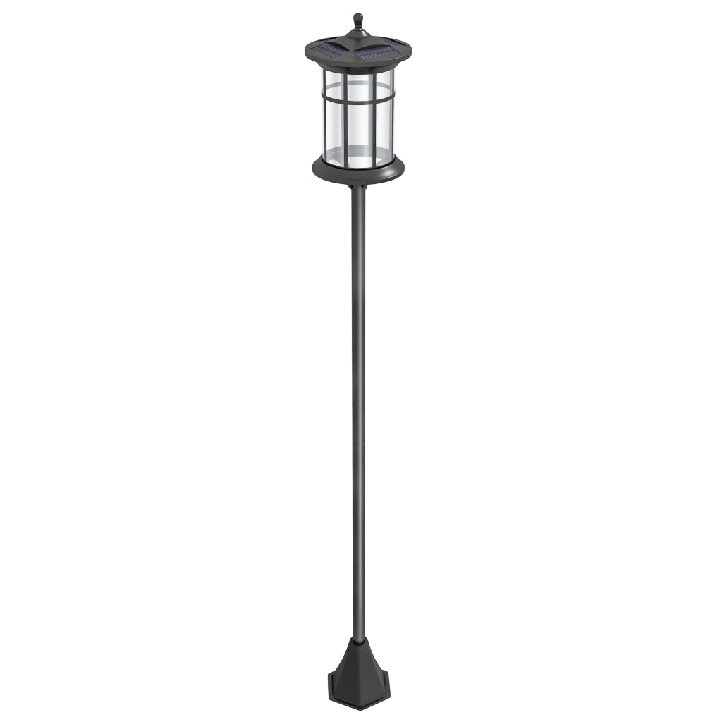 Lampione Solare da Giardino ¨C zephmum ¨C 184 cm, Nero, IP44