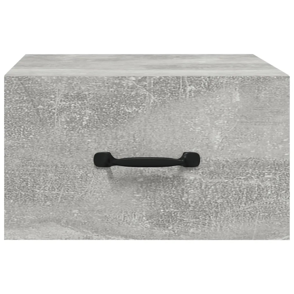 Comodini a Muro 2 pz Grigio Cemento 35x35x20 cm  cod mxl 30821