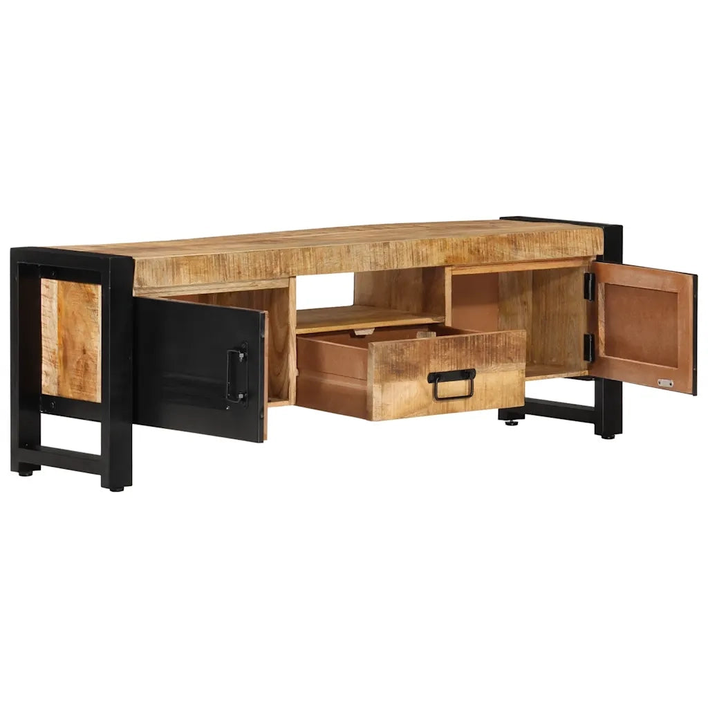Mobile Porta TV 120x30x40 cm in Legno Massello di Mango cod mxl 14816