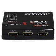 Trade Shop - Switch Hdmi 3d 1.3 5 Ingressi 1080p Con Telecomando Per Tv Ps3 Xbox Maxtech Dk-305 -