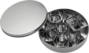 Set di biscottiere mini in acciaio inossidabile - Forme geometriche - Decorazione di dolci per Natale DIY - 24 pezzi