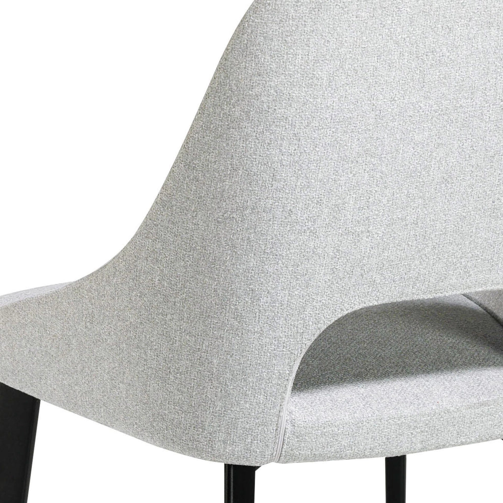 Sedia in tessuto grigio