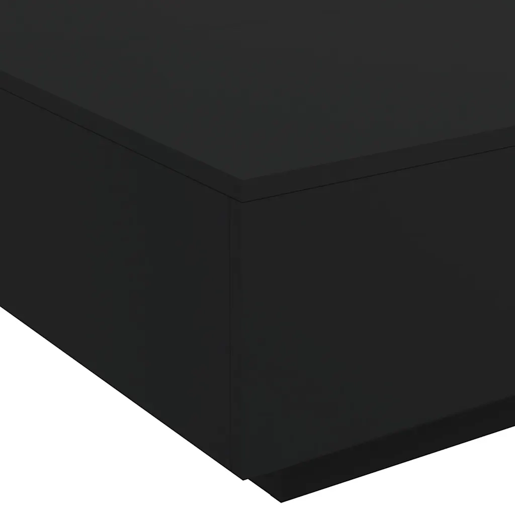Tavolino da salotto | Tavolino da caff¨¨ | Tavolino da Soggiorno Nero 80x80x31 cm in Legno Multistrato
