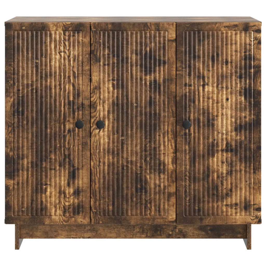 Credenza Rovere Fumo 89 x 34,5 x 80 cm Legno ingegnerizzato 893960