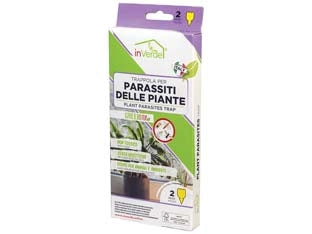 TRAPPOLA CROMOTROPICA PER PARASSITI DELLE PIANTE- - conf.pz.2 - 12 pezzi INVERDE
