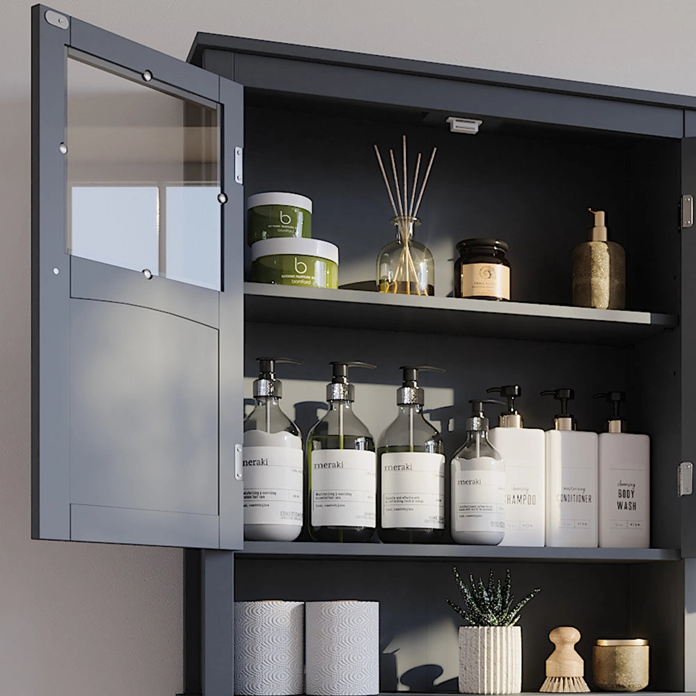 Vicco Armadietto per toilette Grigio 69 x 171 cm