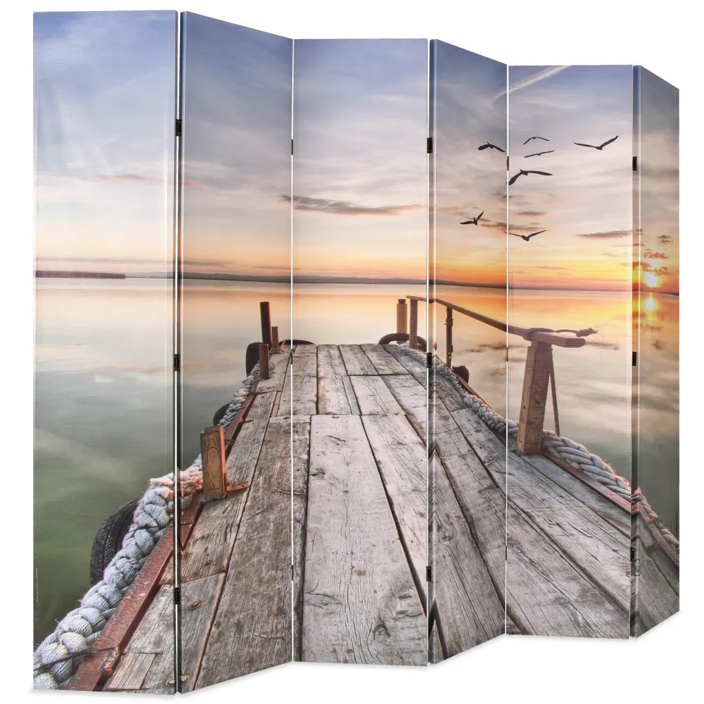 Paravento Pieghevole 228x170 cm Stampa Lago 245884