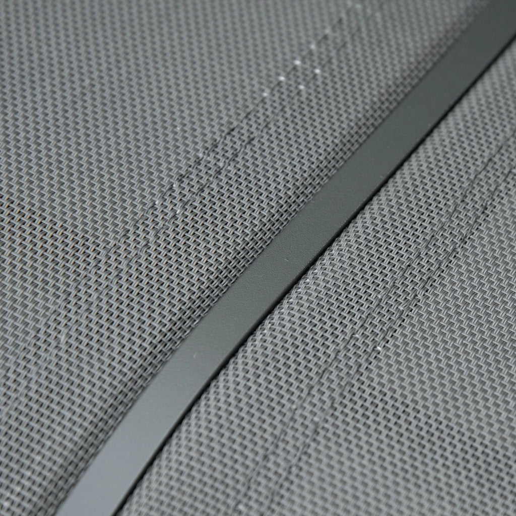 Panchina Dondolo da Giardino 151x75x85 cm in Metallo e Texteline Grigio