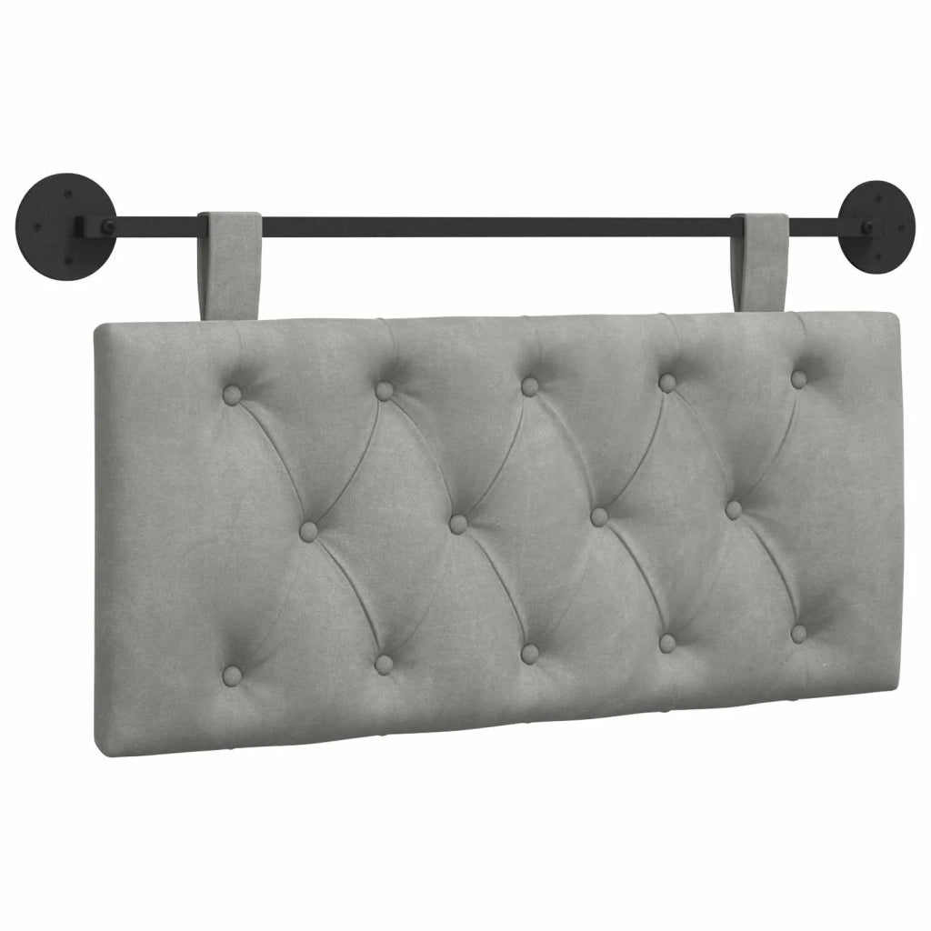 Testiera sospesa Con luce LED Grigio Chiaro Velluto 42032024