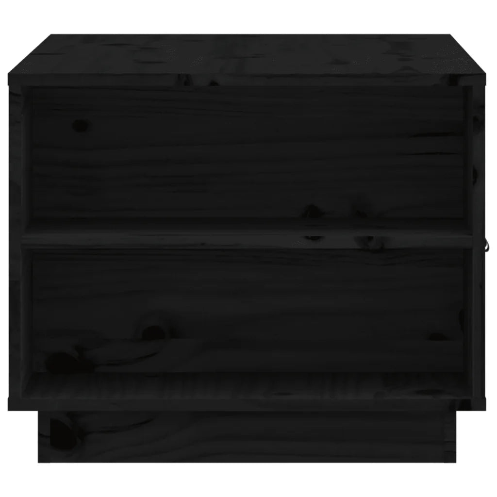 Tavolino da salotto | Tavolino da caff¨¨ | Tavolino da Soggiorno Nero 100x50x41 cm in Legno Massello di Pino