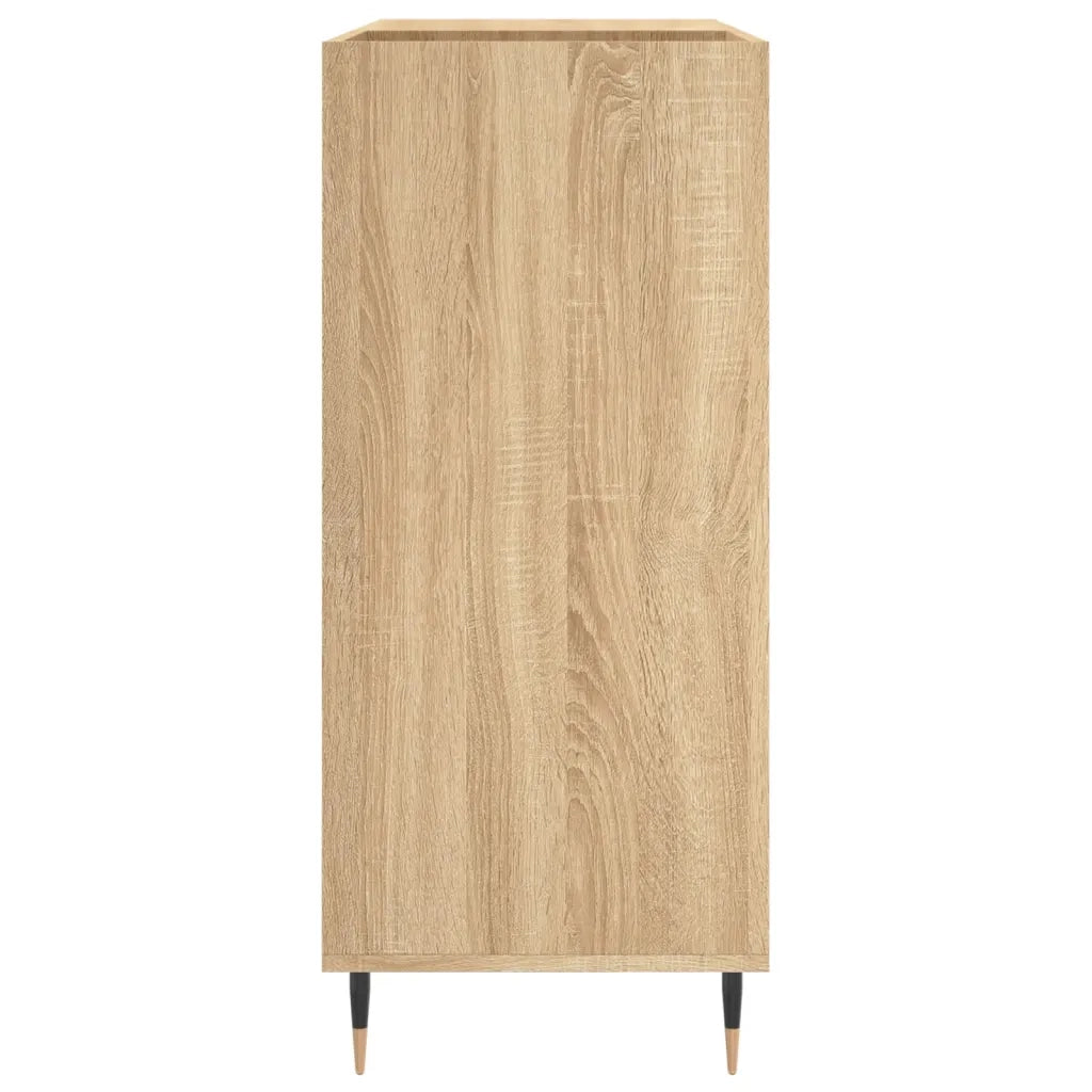 Mobile Porta Dischi Rovere Sonoma 84,5x38x89 Legno Multistrato 831767