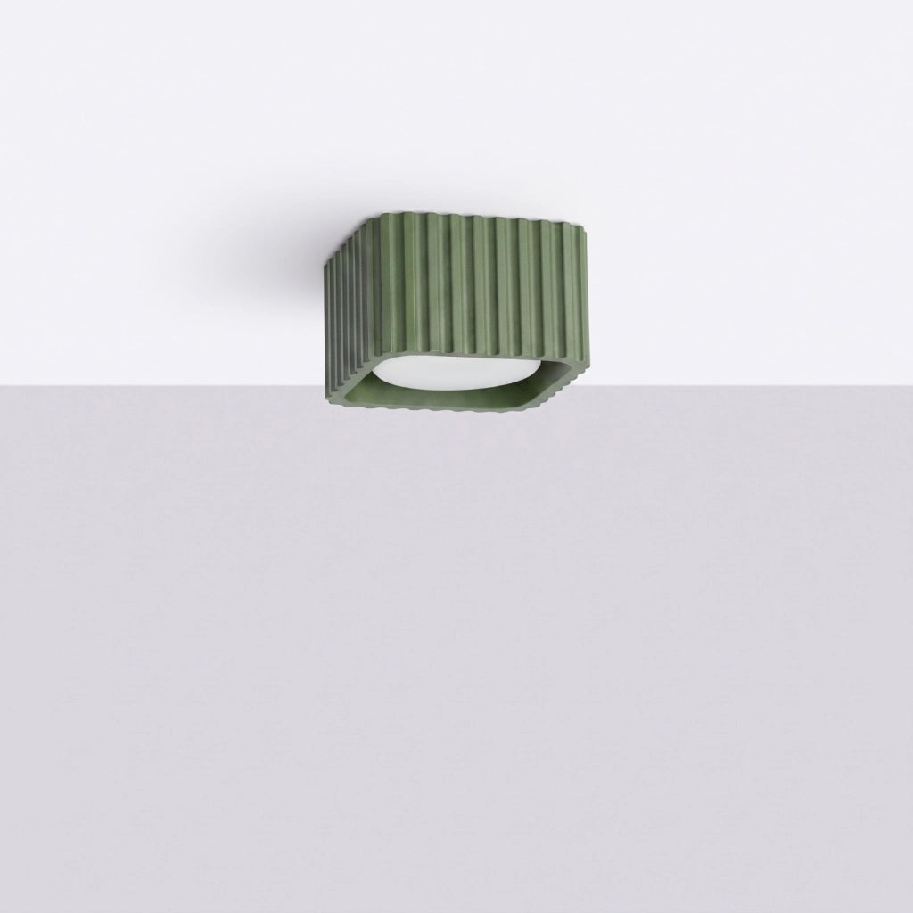Plafoniera RIFF 1 verde oliva Gx53