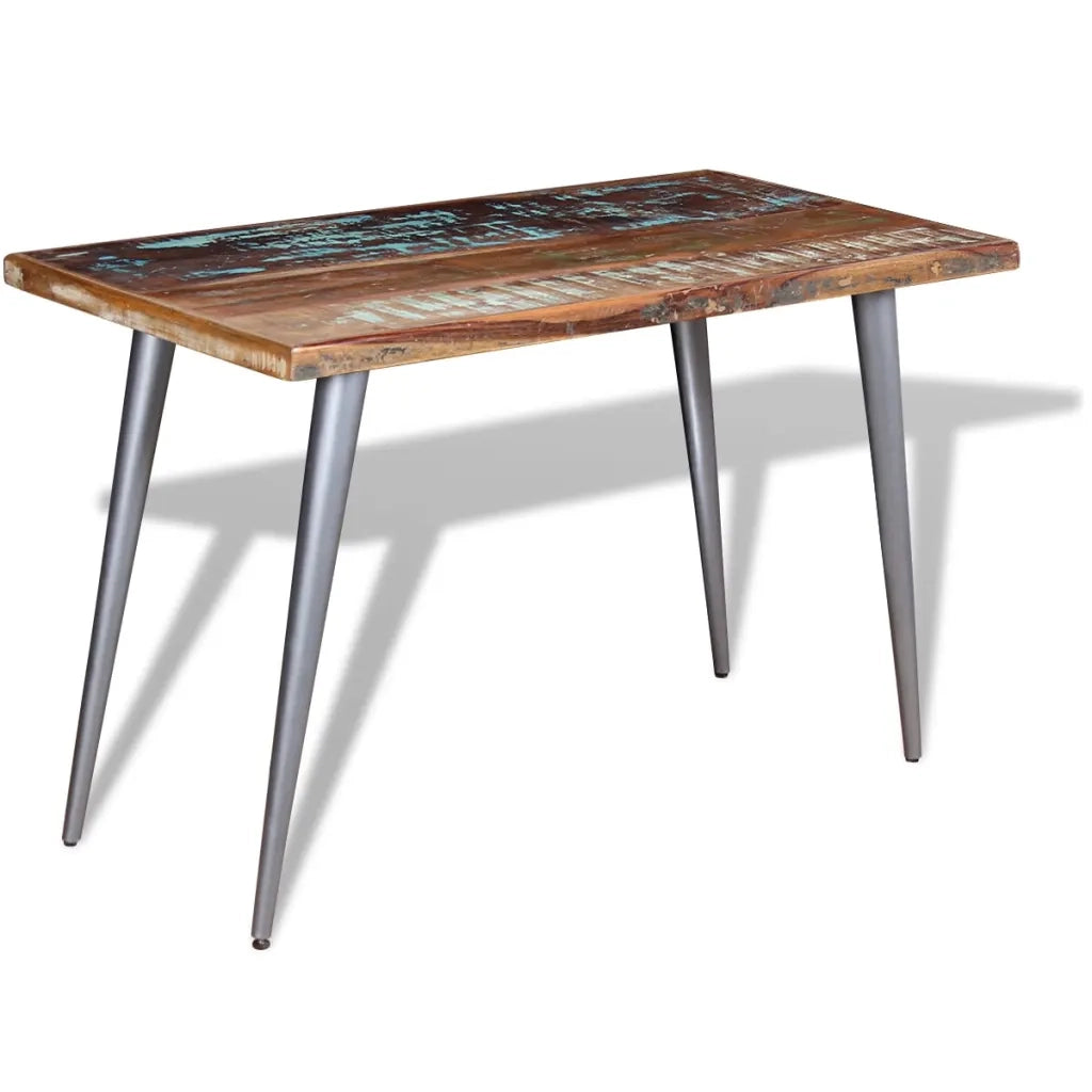 Tavolo da Pranzo in Legno Massello Anticato 120x60x76 cm 244242