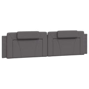 Cuscino Testiera Viana Grigio 200 cm in Similpelle CFW9110380
