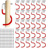 30 Elementi di Supporto per Giardino con Ganci Metallici - Soluzione di Ospitaggio Spaziale per Gli Strumenti