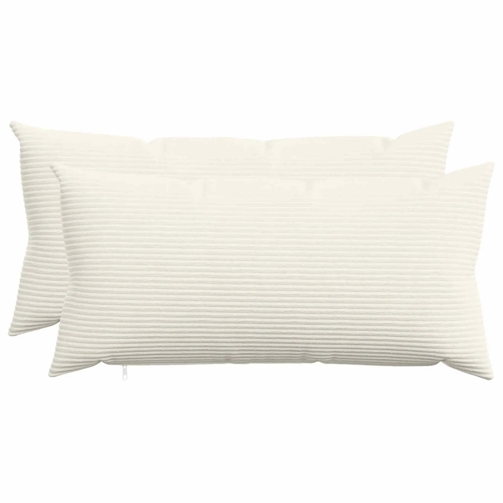 Federa 2 pcs HEERLEN Crema 40 x 70 cm corduroy 909535