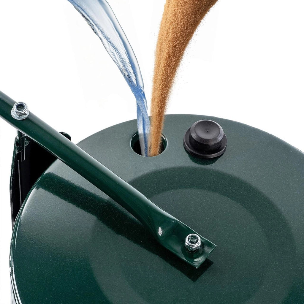 Rullo per erba KADAX 40L, compattatore per terreno in metallo per prato e giardino, 50 cm