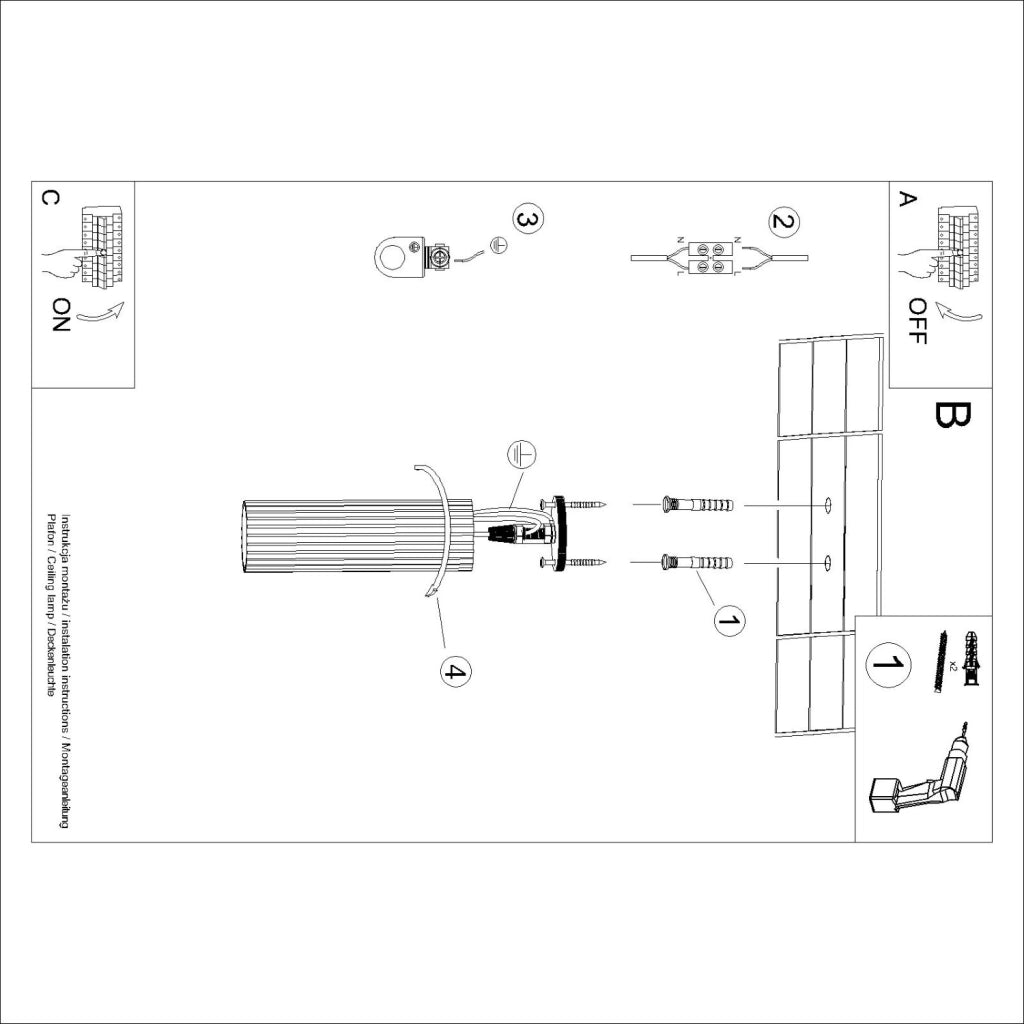 Spot soffitto GRAVIO taupe tuba rigata 20 cm GU10 10W