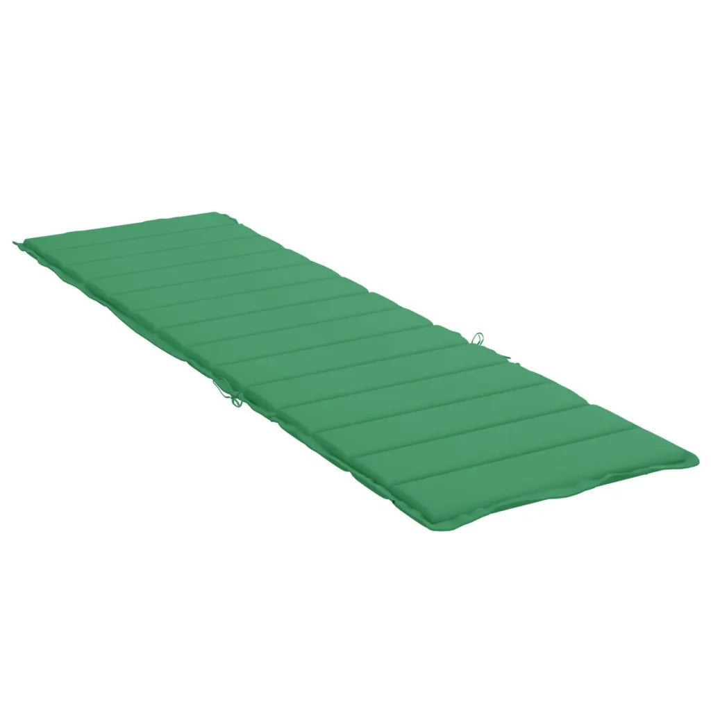 Cuscino per Lettino Verde 200x60x3 cm in Tessuto Oxford 314208