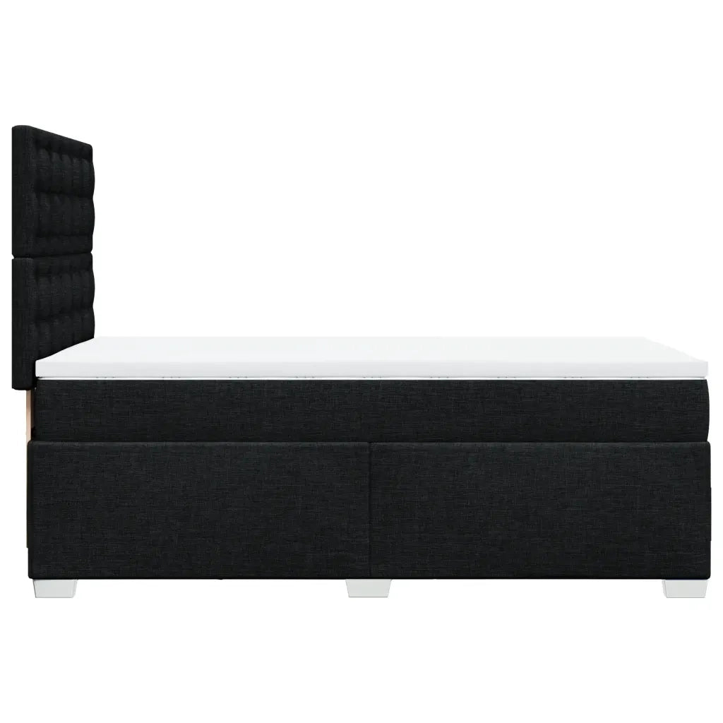 Giroletto a Molle con Materasso Nero 80x200 cm inTessuto 3290331