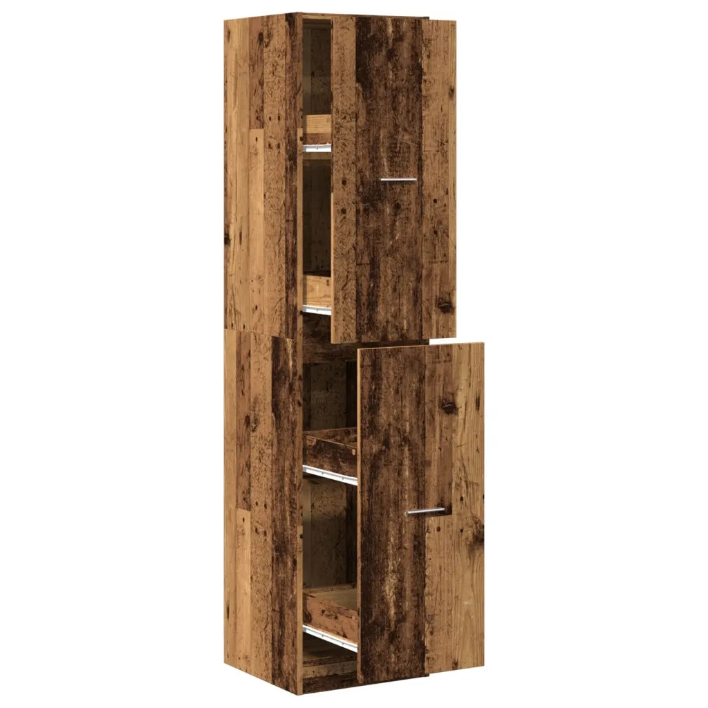 Armadietto da Farmacia Legno Vecchio 40x41x174,5 cm Truciolato 3309652