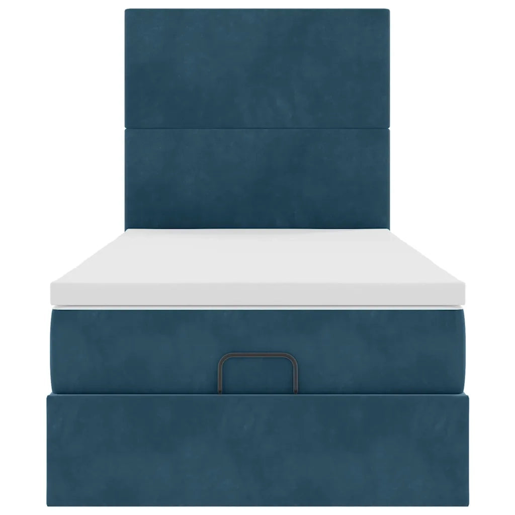 Struttura Letto Pouf con Materassi 100x200 cm Velluto 3313383