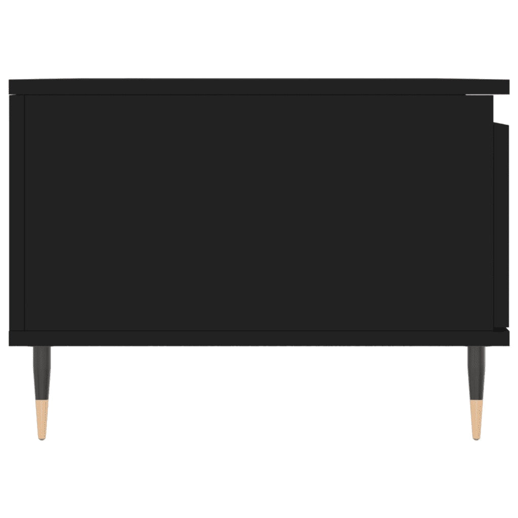 Tavolino da salotto | Tavolino da caff¨¨ | Tavolino da Soggiorno Nero 90x50x36,5 cm in Legno Multistrato